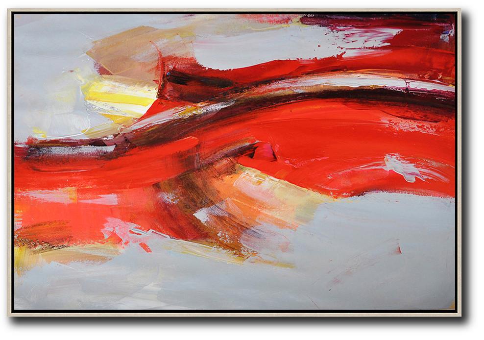 Horizontal Palette Knife Contemporary Art #L28C